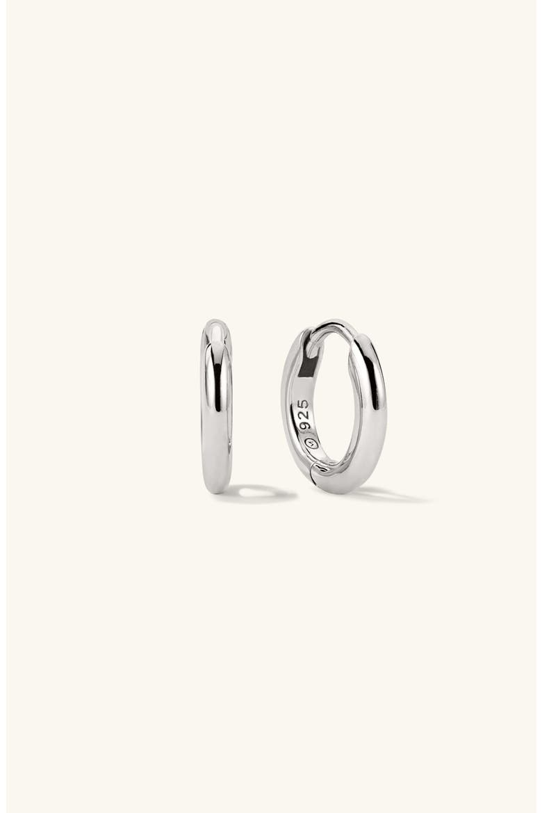 Tube Huggie Hoops, Alternate, color, Sterling Silver