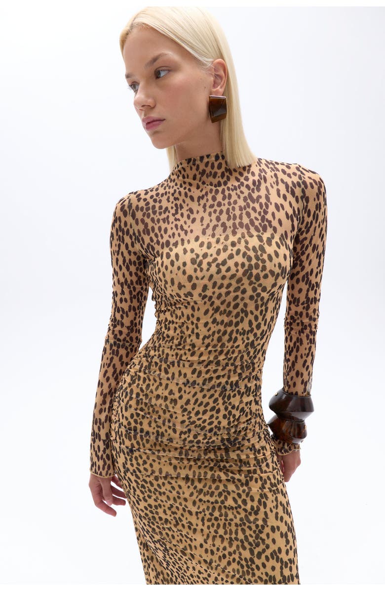 beige brown leopard print dress with sleeves The Wrap Skirt. -- Classic Army – The Great main image 0