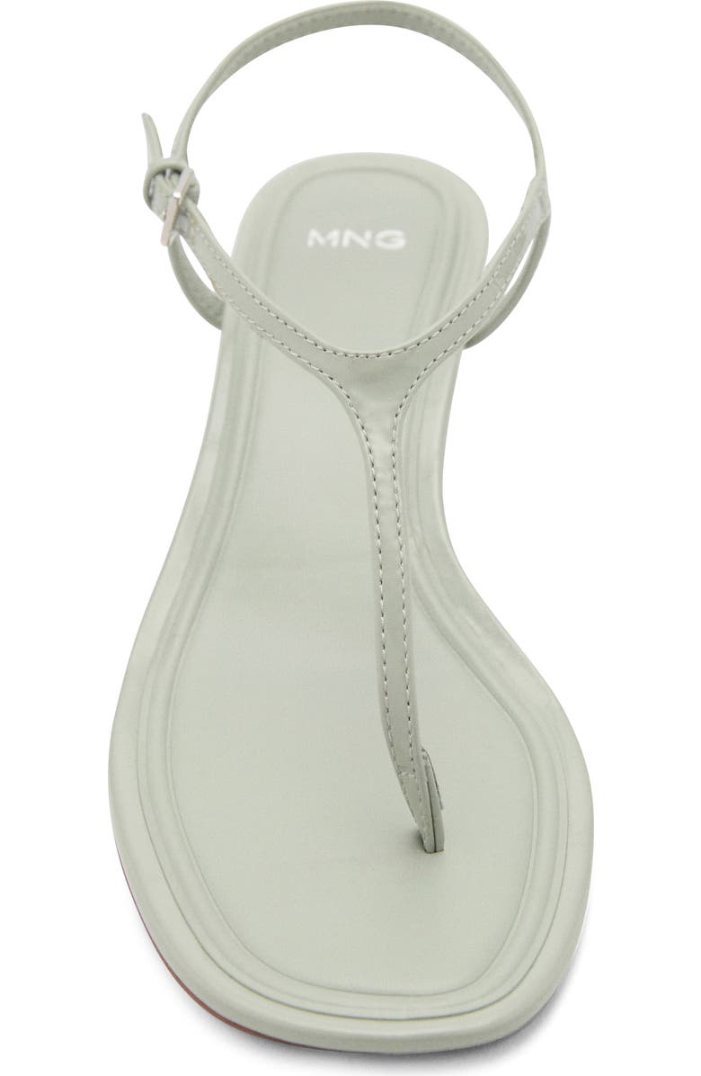 MANGO T-Strap Sandal, Alternate, color, Pastel Green