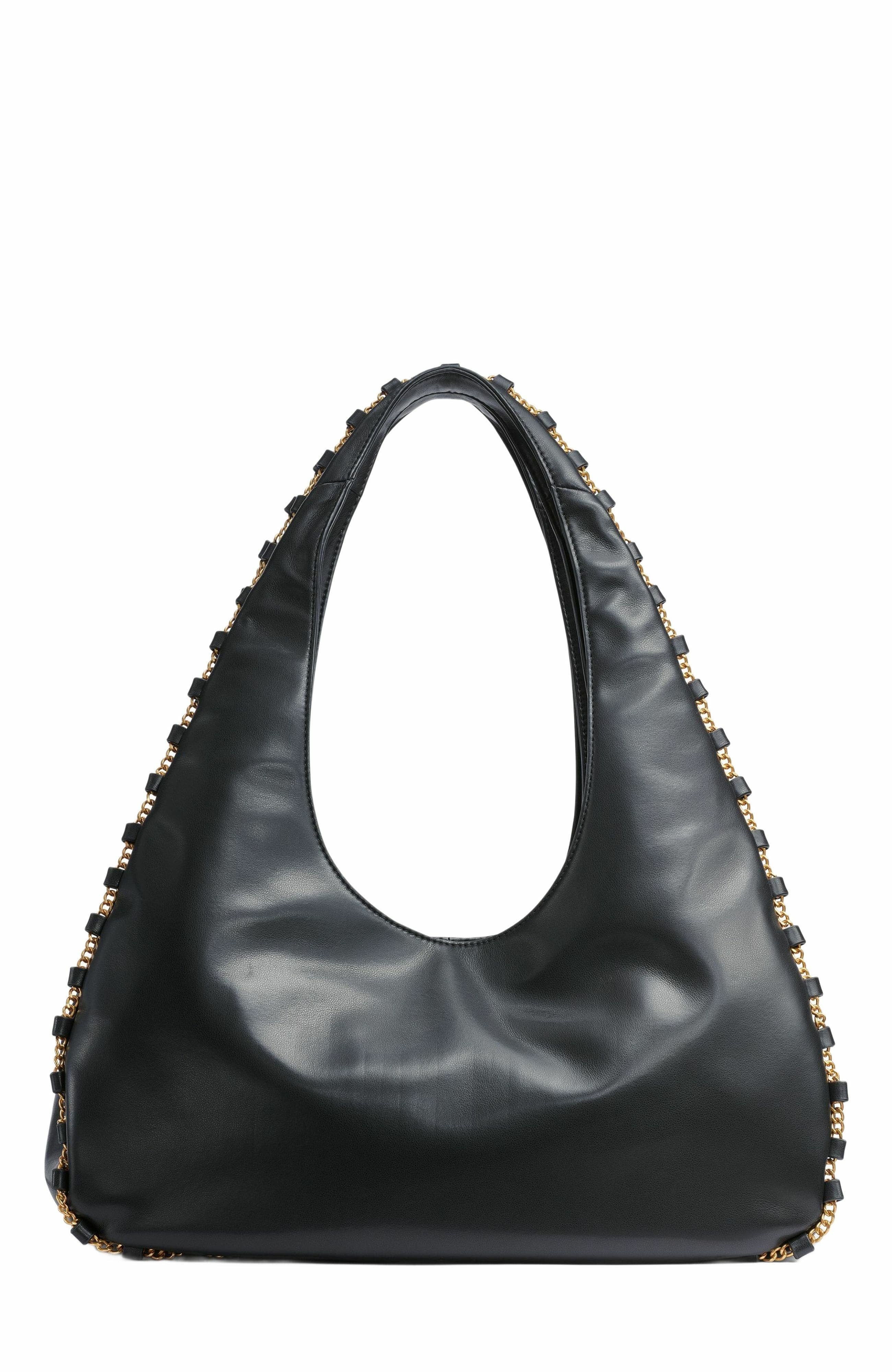 Donna Karan New York Batiste Shoulder Bag, Alternate, color, Black/Gold