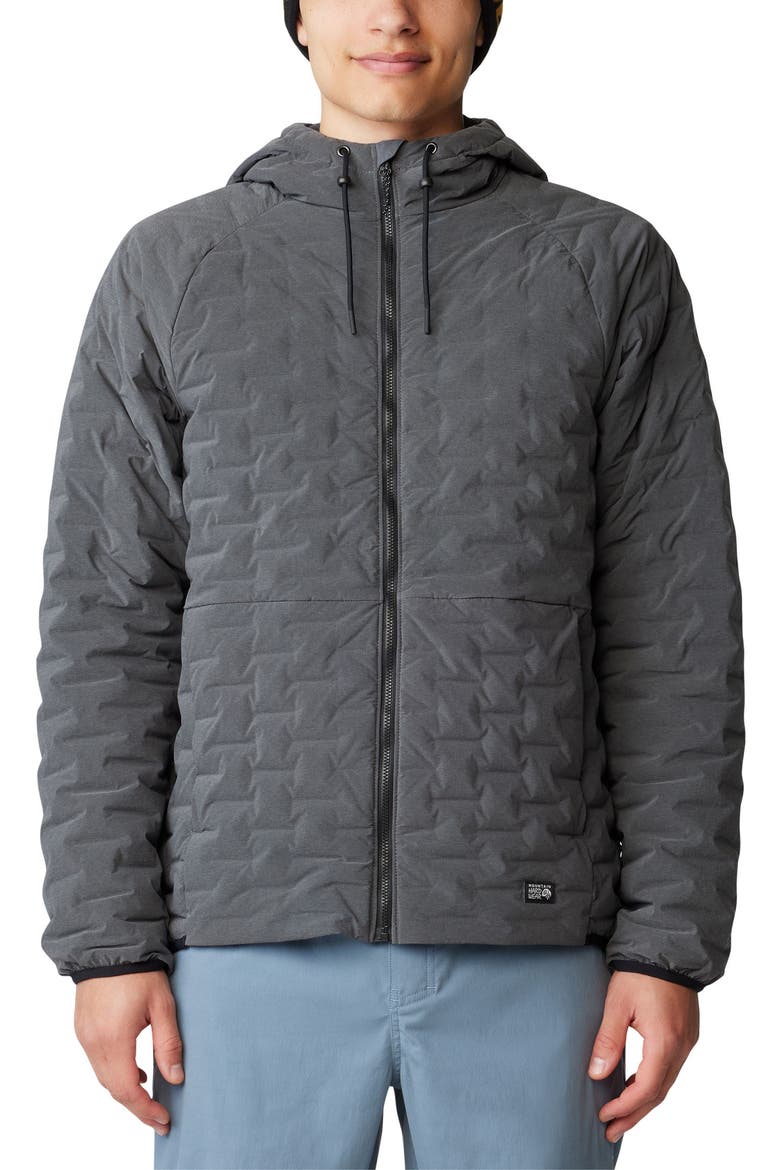 Stretchdown™ 700 Fill Power Down Light Hooded Jacket, Alternate, color, VOLCANIC HEATHER