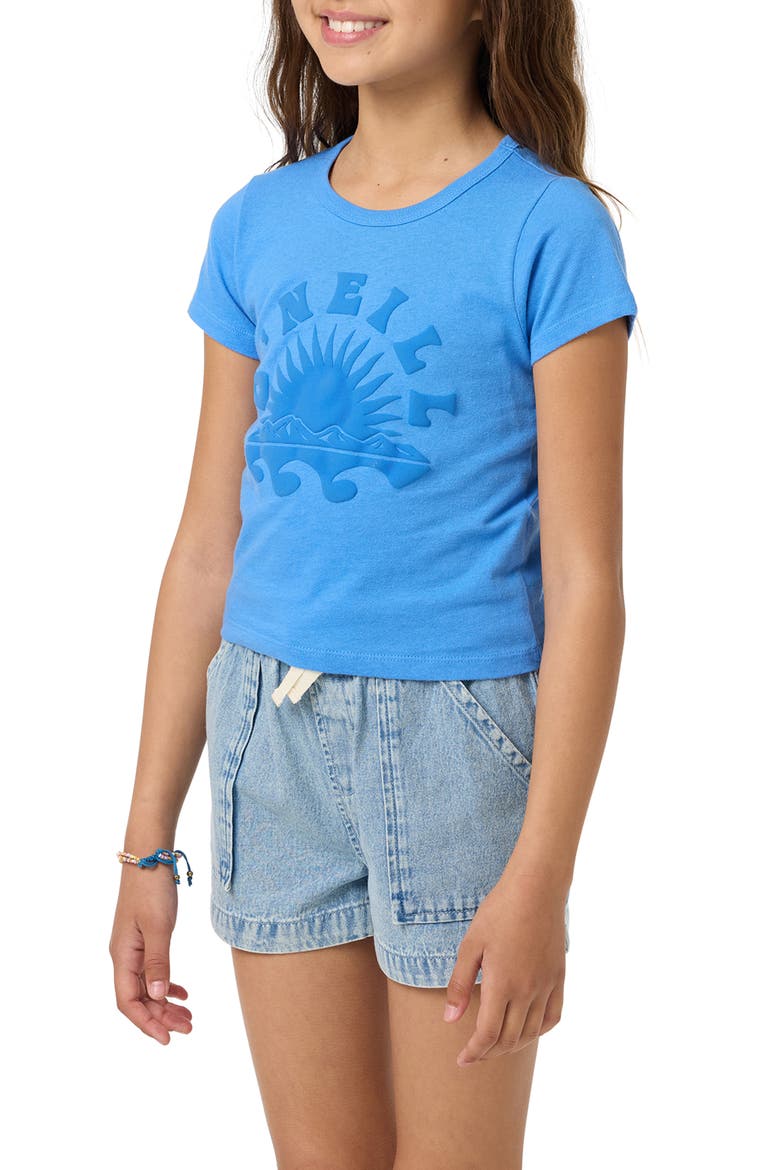 Kids' Strato Willa Skimmer Cotton Graphic T-Shirt, Alternate, color, REGATTA BLUE