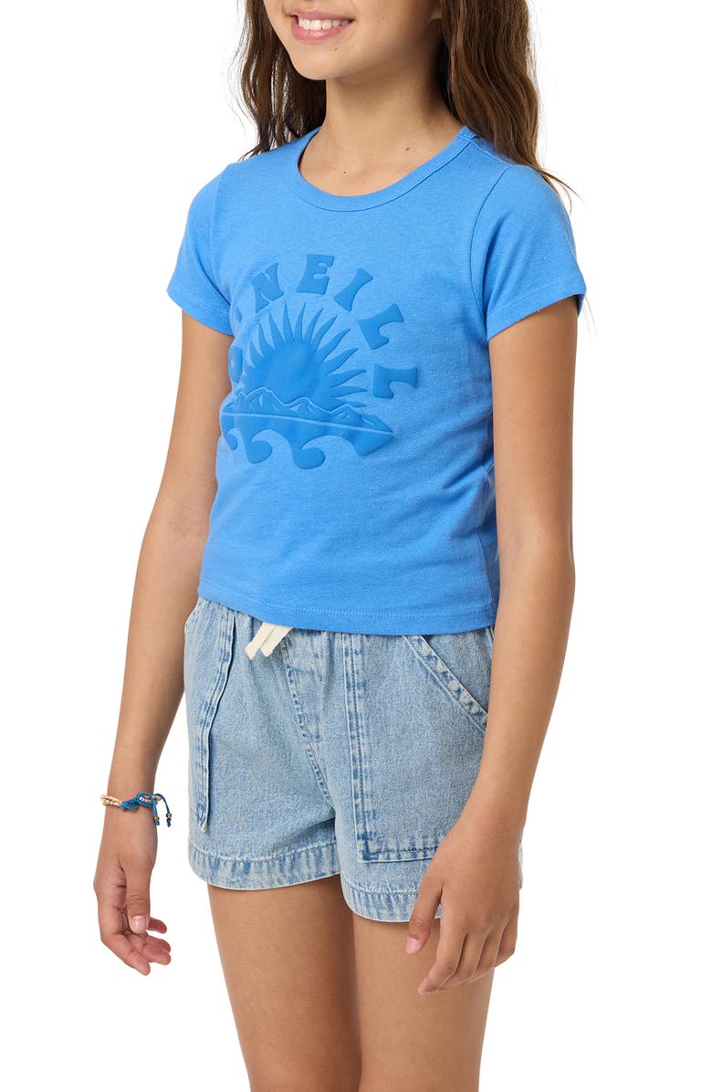 O'Neill Kids' Strato Willa Skimmer Cotton Graphic T-Shirt, Alternate, color, Regatta Blue