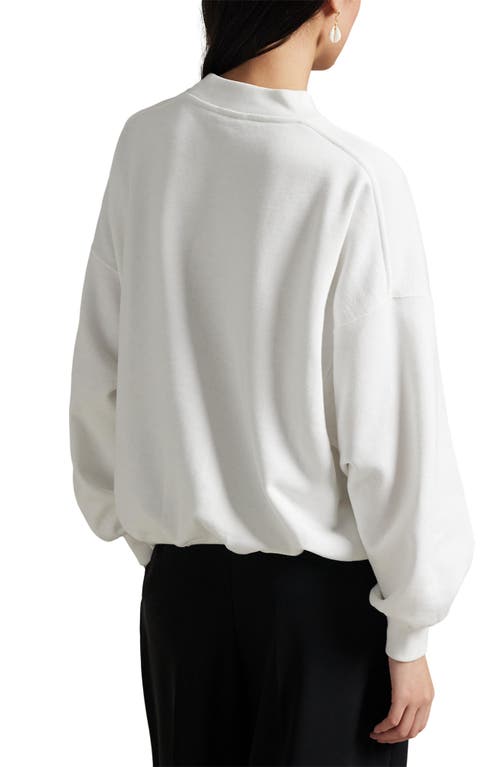 Polo Ralph Lauren Crew Neck Sweatshirt With Logo And Ribbed Cuffs In White