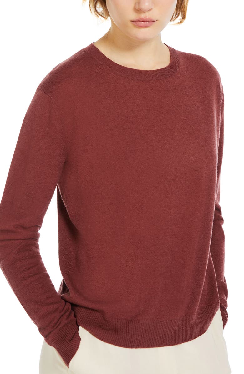 Weekend Max Mara Mochi Wool & Cashmere Crewneck Sweater, Alternate, color, 