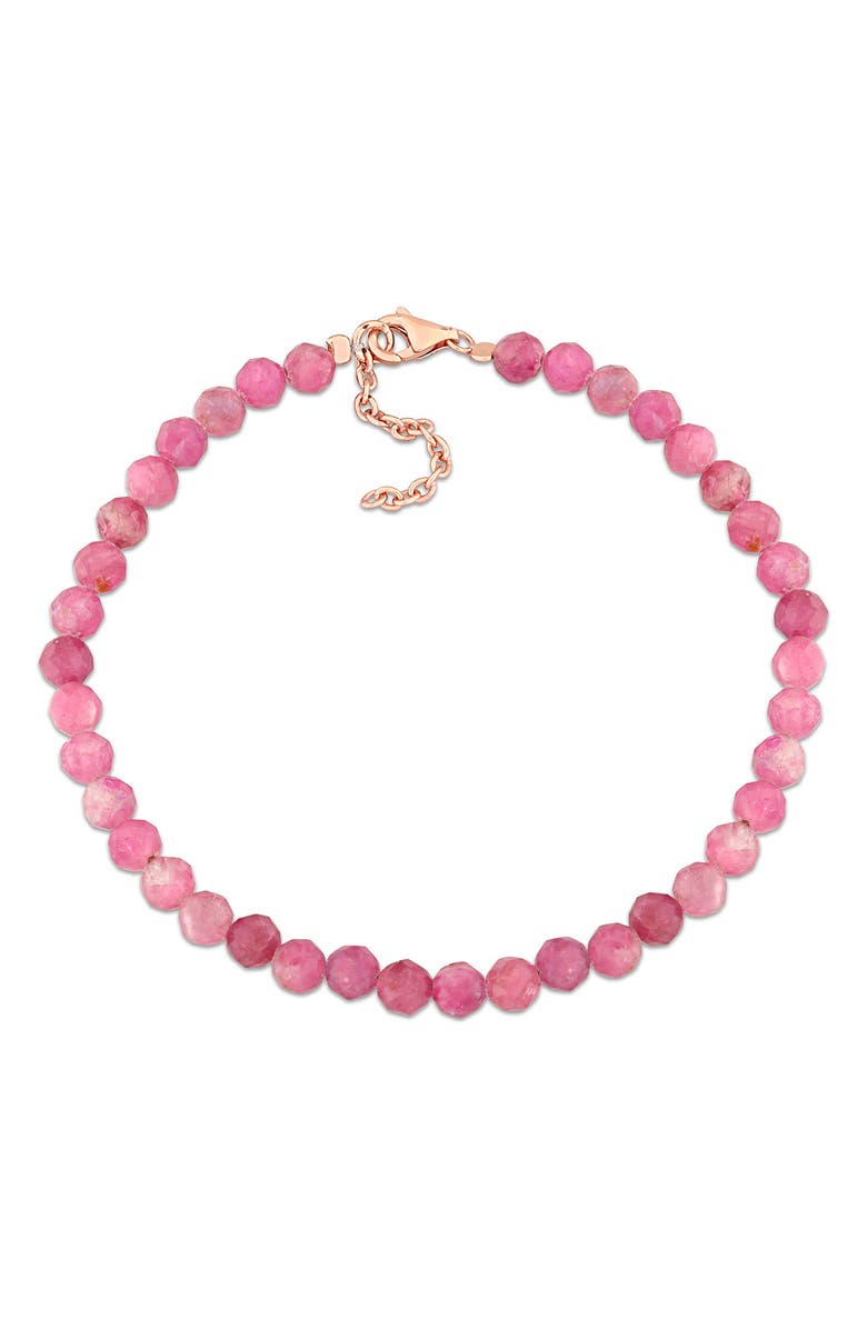 DELMAR Faceted Beaded Bracelet, Main, color, Pink