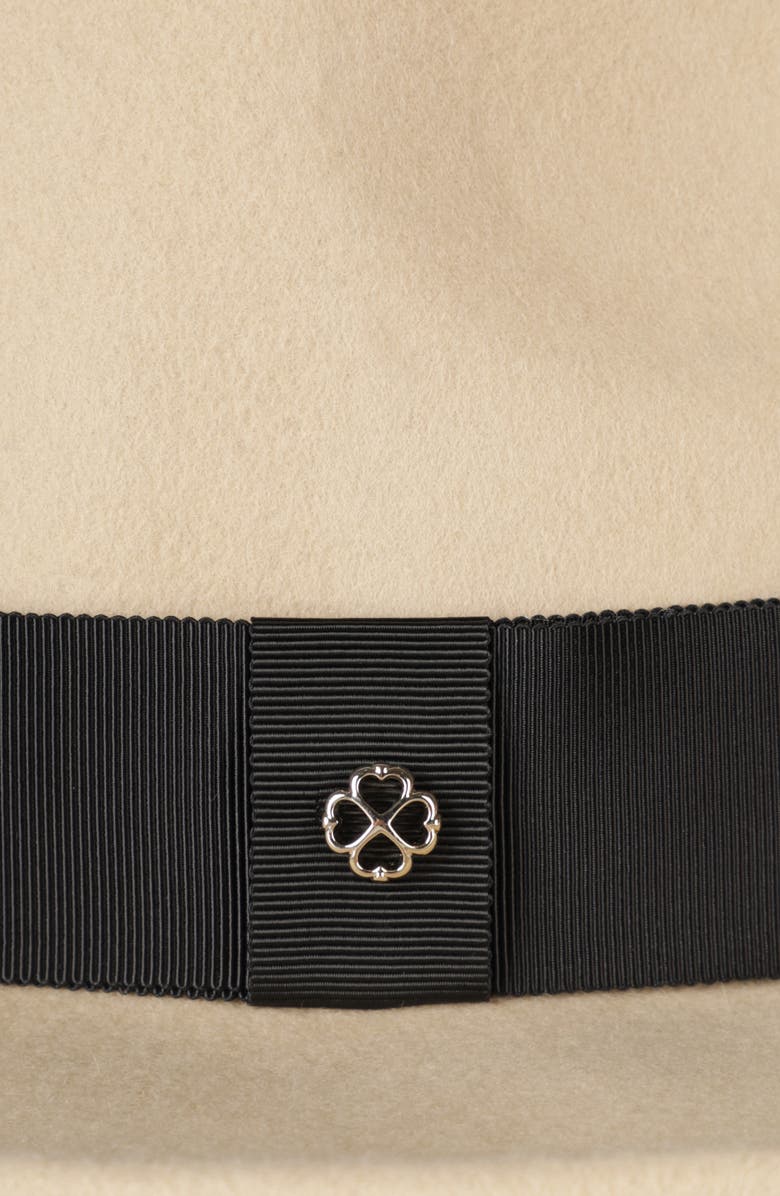 Kate Spade New York wool felt fedora, Alternate, color, Roasted Cashew