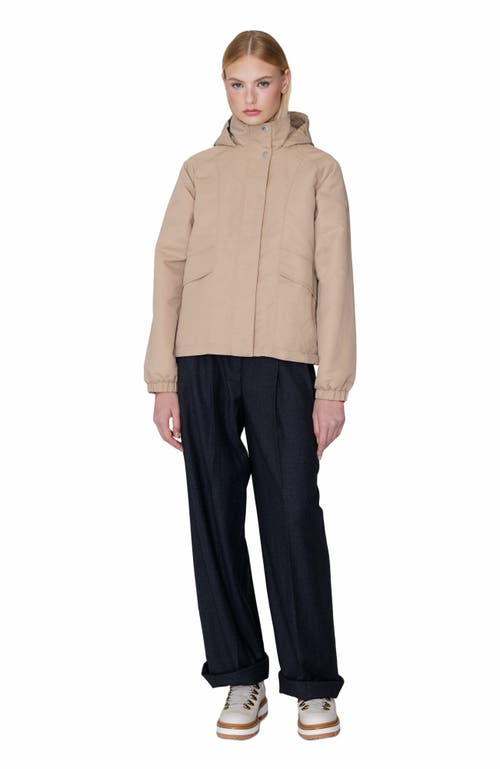 Quartz Co. Lisa | Lightweight Hooded Jacket In Sand Beige