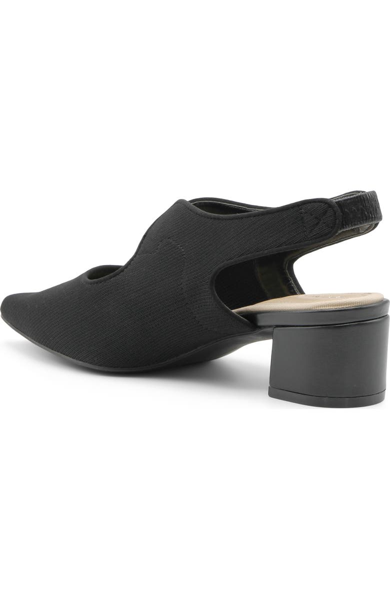 Adrienne Vittadini Goldie Slingback Pump, Alternate, color, Black Knit