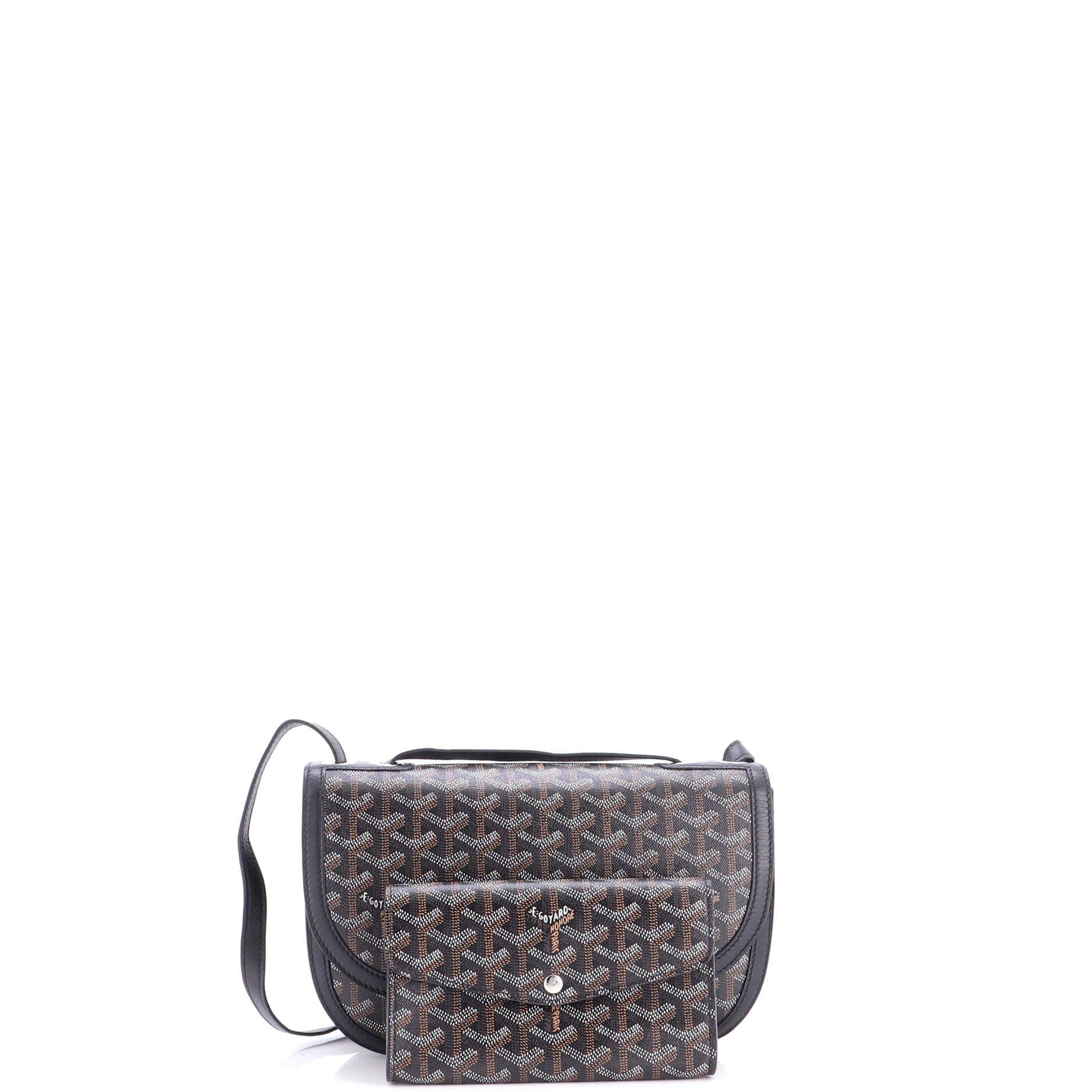 Pre-Owned Goyard 233 Bag Leather, Alternate, color, Black