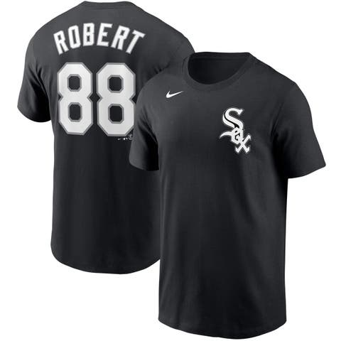 Men's Nike Luis Robert Black Chicago White Sox Name & Number T-Shirt