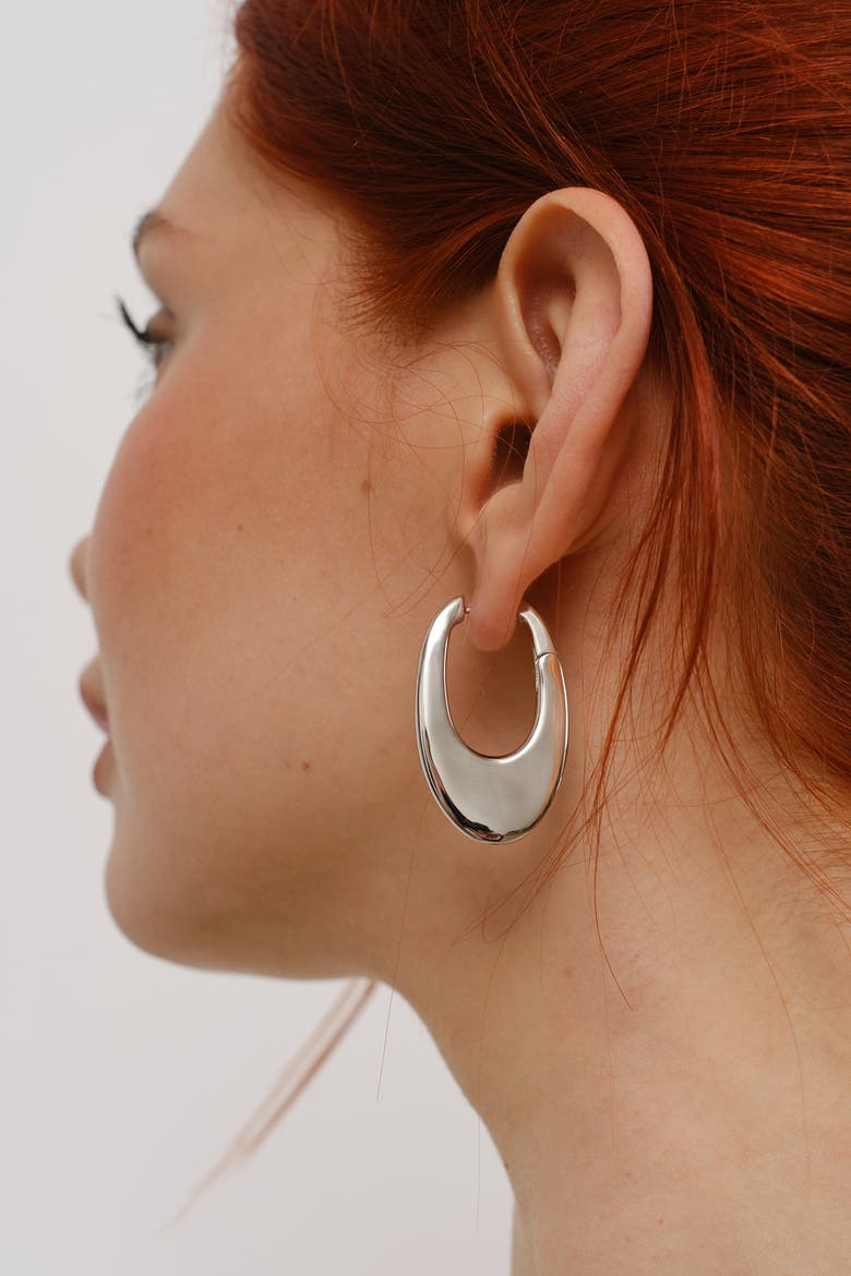 Lume Hoops, Alternate, color, Silver