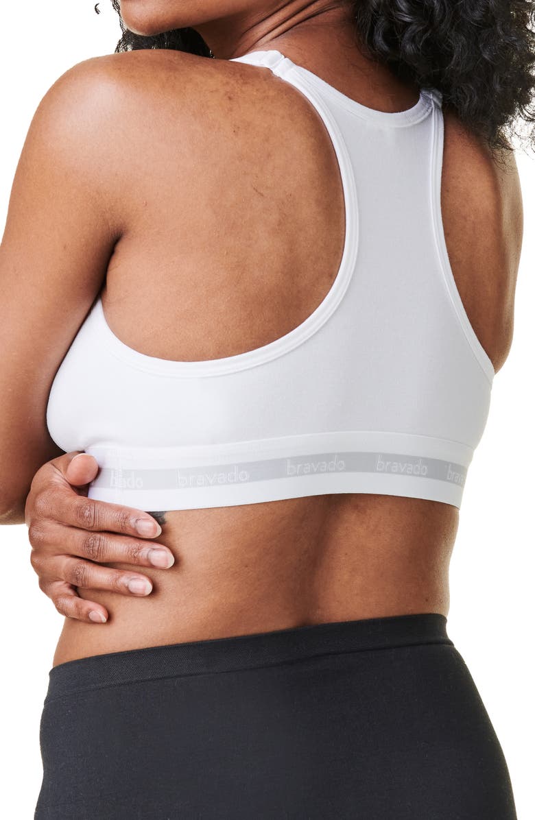 Bravado Designs Original Organic Cotton Blend Maternity/Nursing Bra, Alternate, color, White