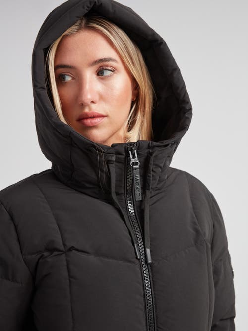 Jack1t Long Sleeve Star Down Coat In Black