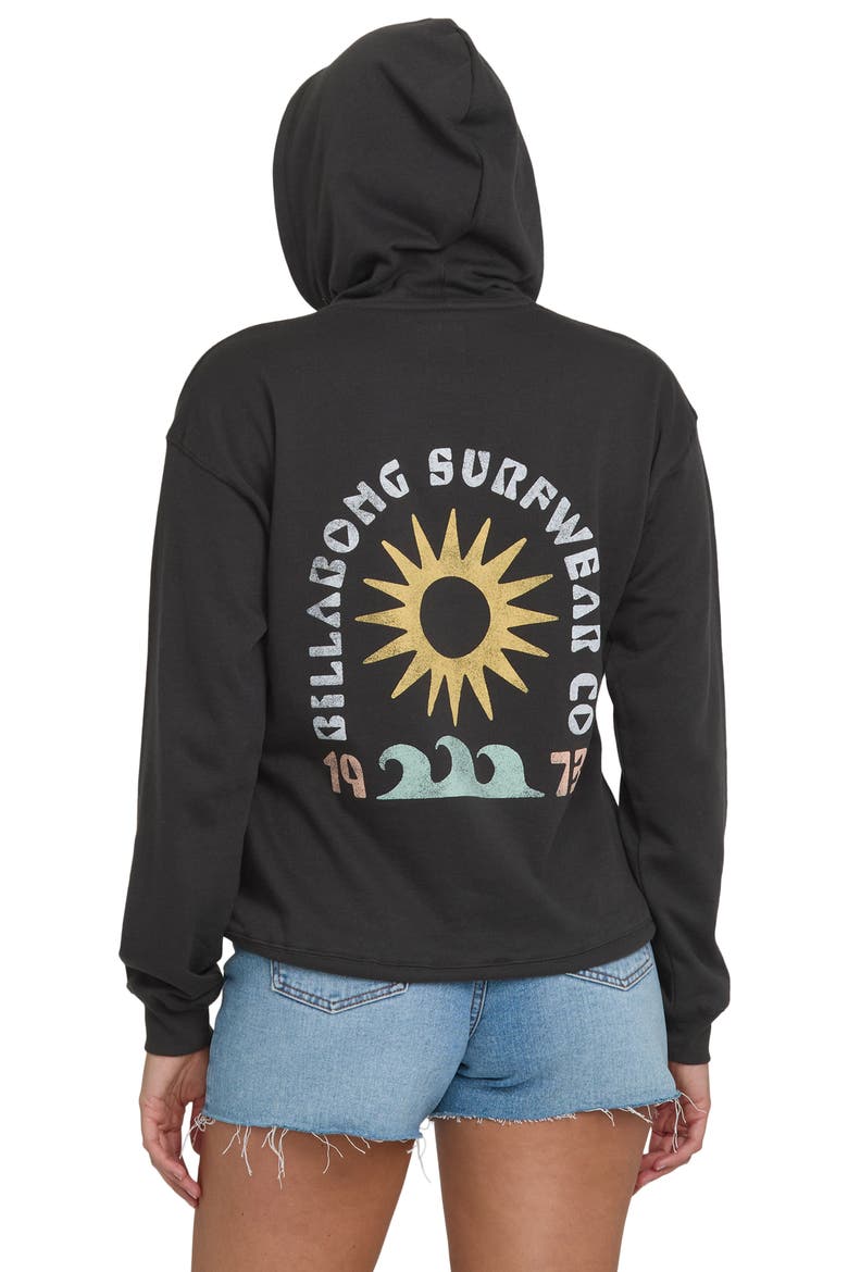 Before Times Cotton Blend Graphic Hoodie, Alternate, color, OFF BLACK