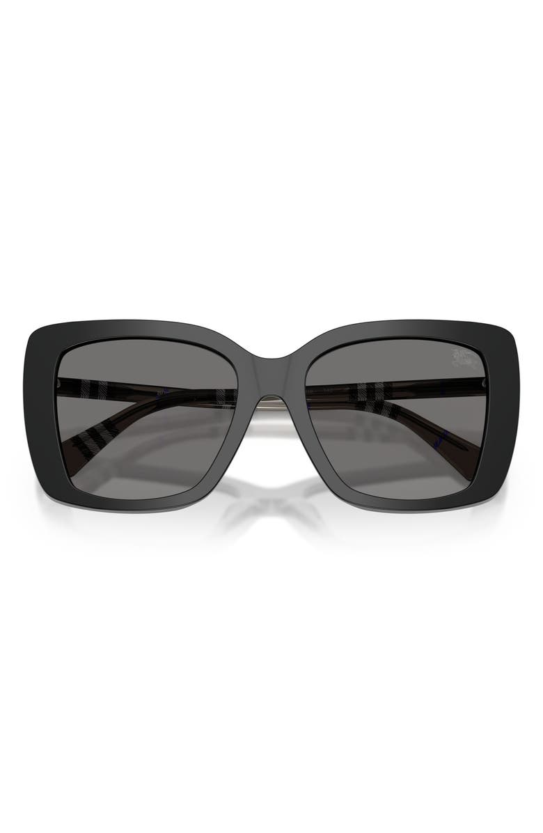 Burberry 54mm Square Sunglasses, Alternate, color, Black