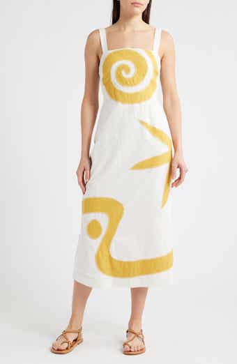 Cleobella Brie Cotton & Linen Midi Dress