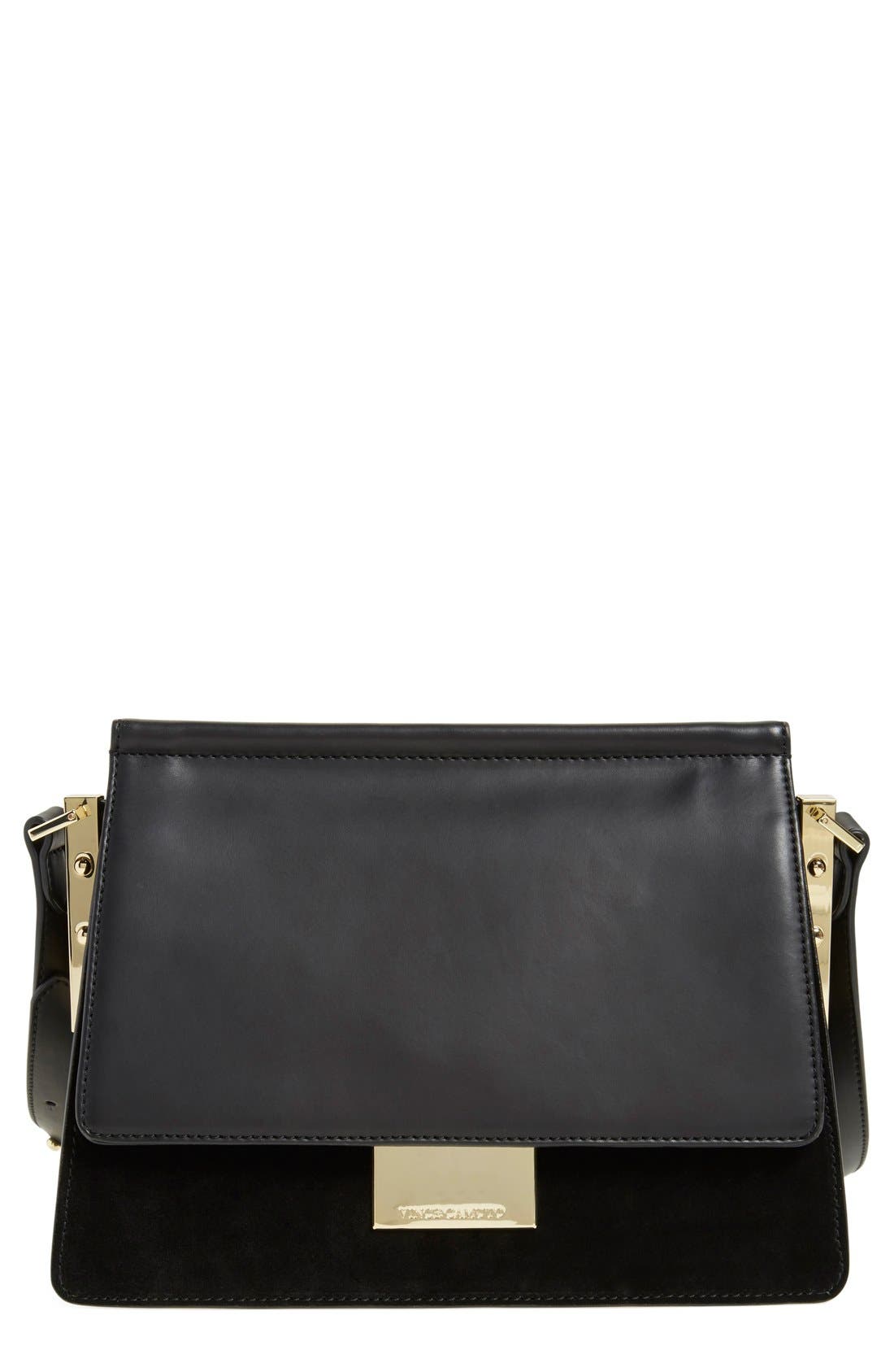 Vince Camuto 'Abril' Leather Shoulder Bag, Main, color, 