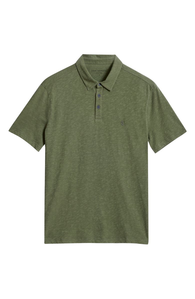 John Varvatos Victor Organic Cotton Polo, Alternate, color, Light Olive