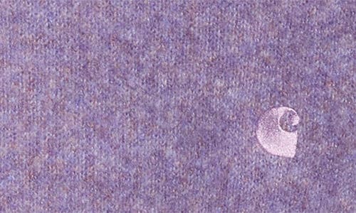 Carhartt Work In Progress Curtis Heathered Crewneck Sweater In Purple