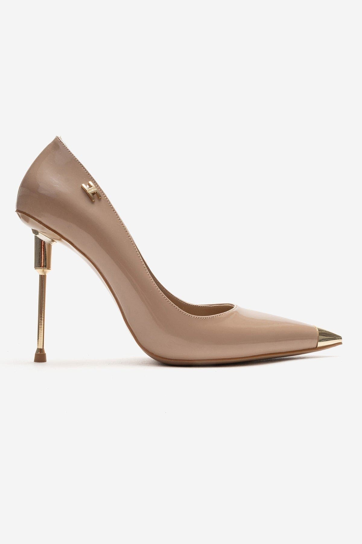Carlas Stiletto Pump, Alternate, color, Beige Patent