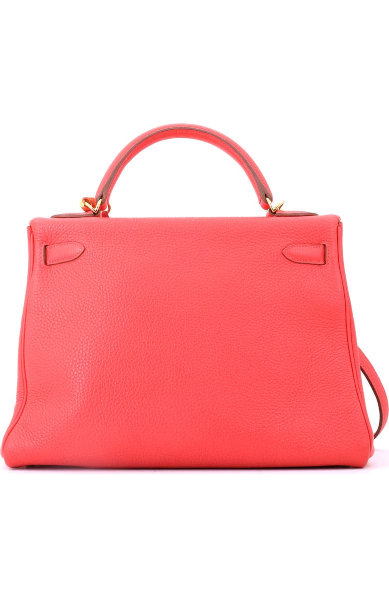 Pre-Owned Hermes Kelly Handbag Pink Clemence with Gold Hardware 32, Alternate, color, Rose Jaipur