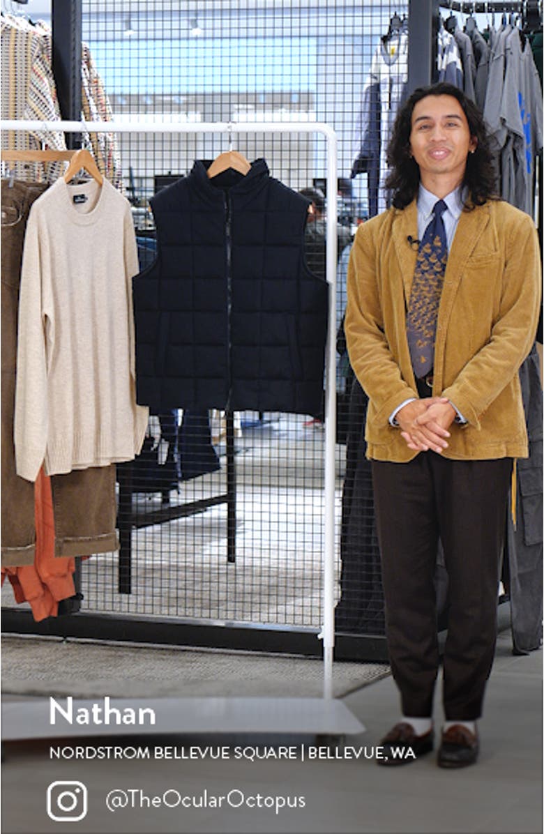 Cotton Blend Quilted Vest, sales video thumbnail