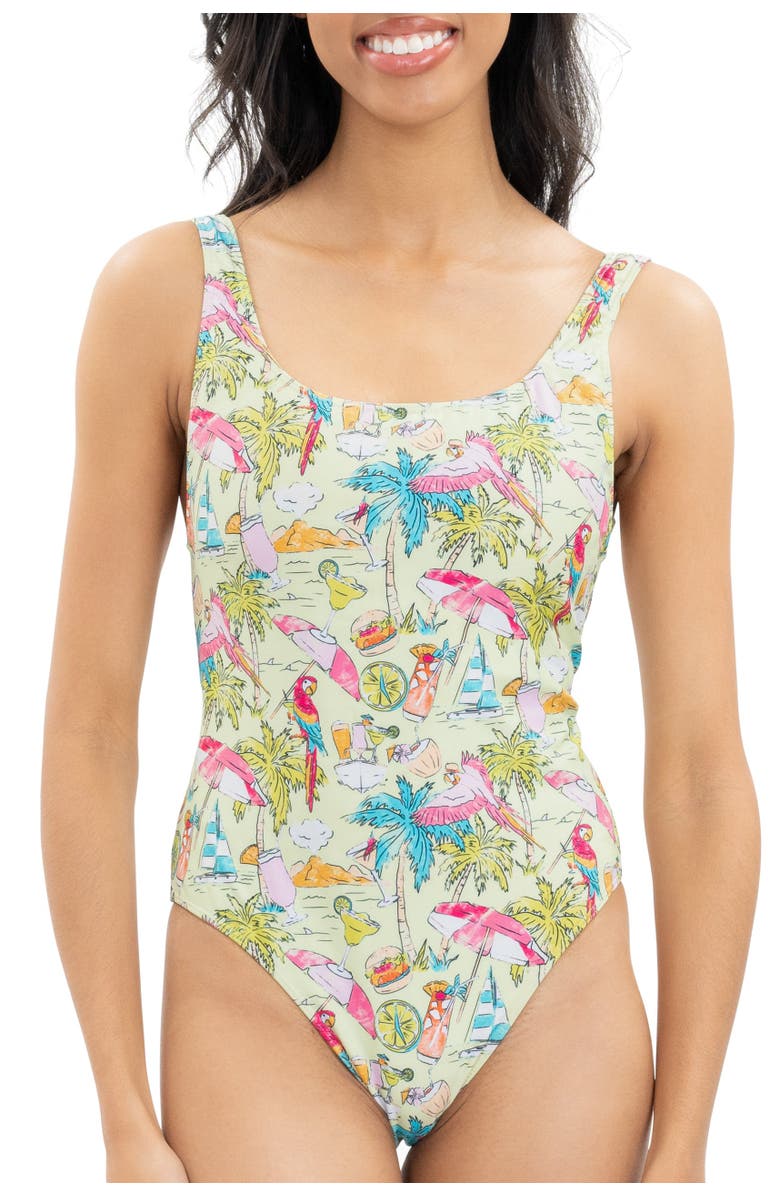 Kenny Flowers Margaritaville by Kenny Flowers - Welcome to Margaritaville - Lime - One Piece, Main, color, Green