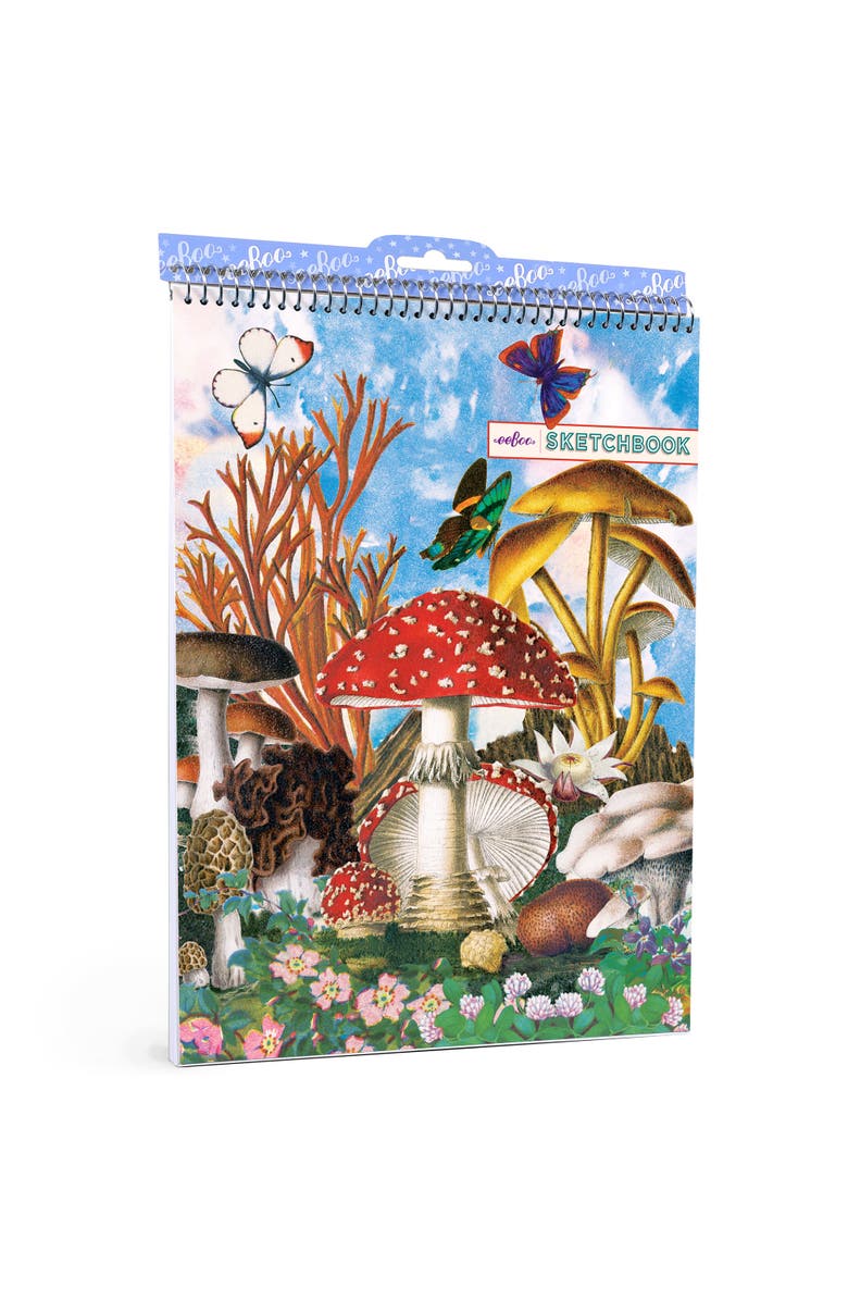 eeBoo Sketchbook Mushroom Spiral Bound Pad, Main, color, 