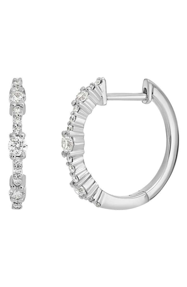 Bony Levy Liora Diamond Hoop Earrings, Main, color, 