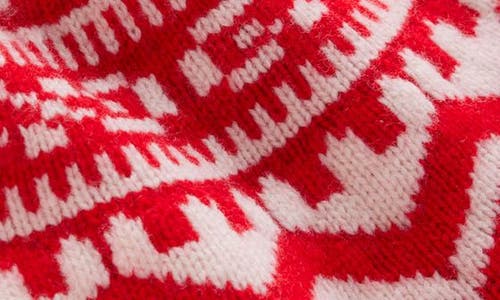 Boden Marion Fair Isle Wool Mock Neck Sweater