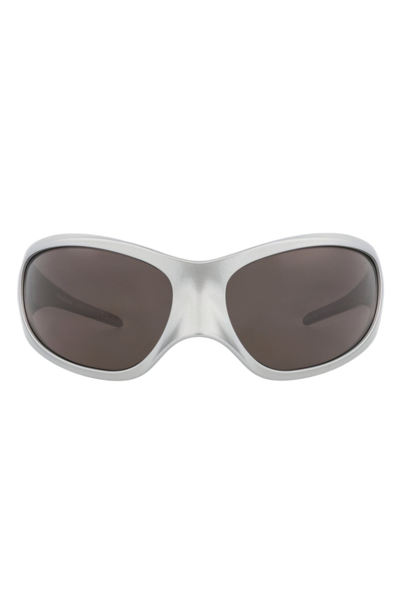 Balenciaga 80mm Wraparound Sunglasses