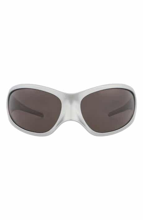 Balenciaga 80mm Wraparound Sunglasses
