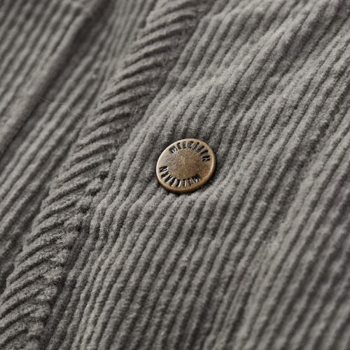 Milkbarn Corduroy Reversible Jacket In Gray
