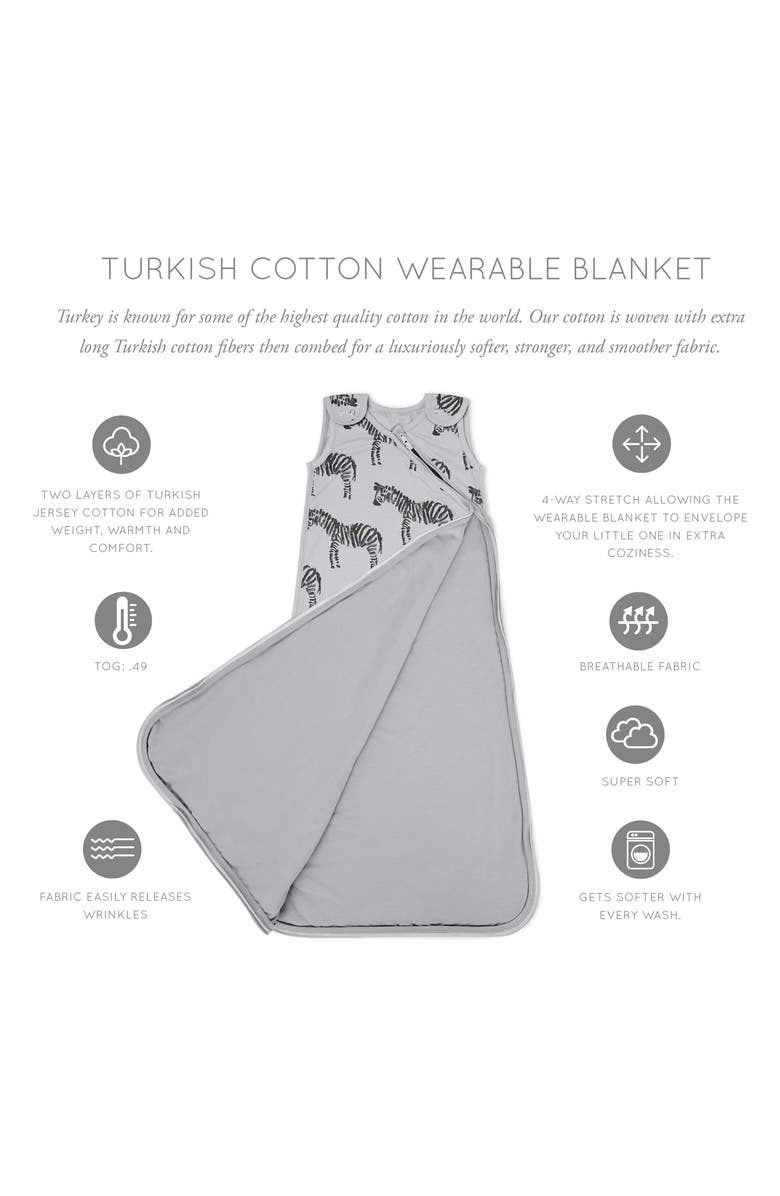 Oilo Cotton Jersey Wearable Blanket, Alternate, color, Gray