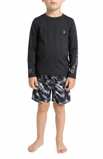 Kids' Rashguard Top & Swim Trunks Set
