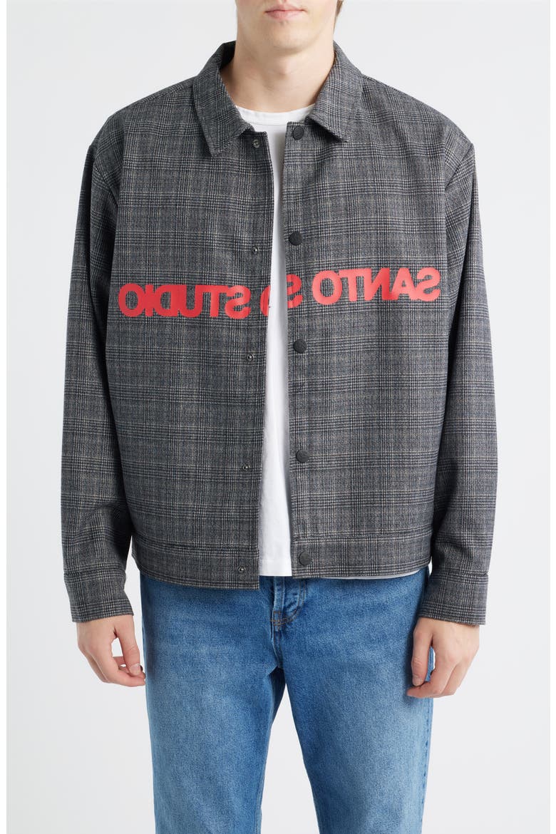 Reverse Typeface Jacket - Twitch Edition, Main, color, BLACK