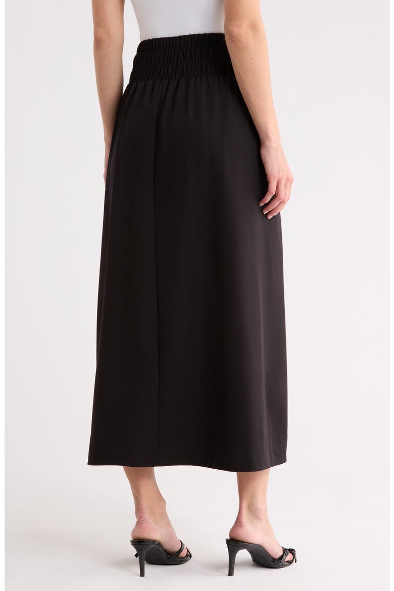 Smocked Waist Maxi Skirt, Alternate, color, BLACK