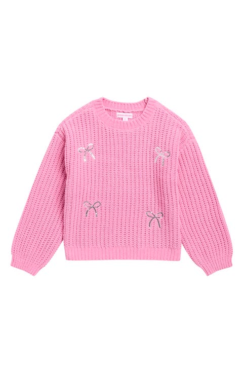 Kids' Sequin Bow Sweater