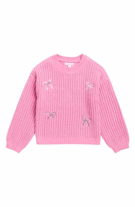 Kids' Sequin Bow Sweater