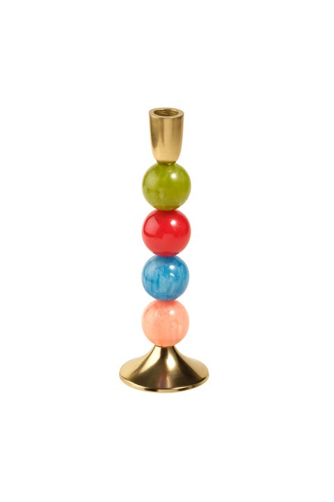Tanda Aluminum Candlestick 3" x 3" x 10" Ambient Decor