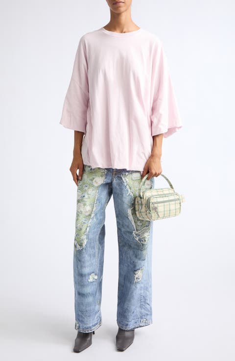 1981 Trompe l'Oeil Wide Leg Jeans