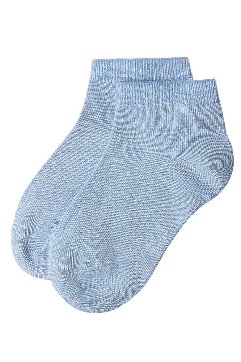 Basic Silky-Soft Gauge Ankle Sock, Alternate, color, Bluejay