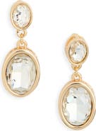 NORDSTROM RACK Bezel Set Crystal Drop Earrings