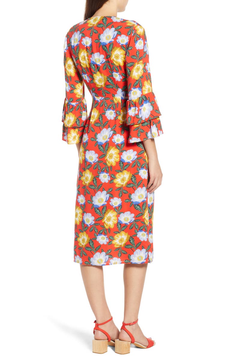 The Fifth Label Reunion Floral Wrap Dress, Alternate, color, 