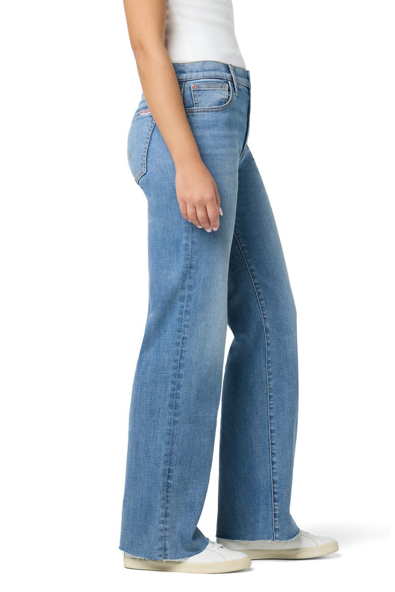 Rosalie Raw Hem Wide Leg Jeans, Alternate, color, COPELAND