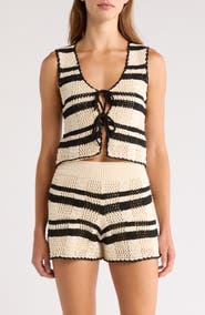 Elan Tie Front Cover-Up Vest