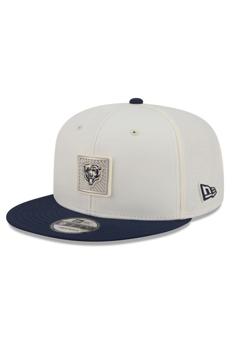 Men's New Era  Cream/Navy Chicago Bears 2026 NFL Training Camp 9FIFTY Snapback Hat, Alternate, color, Cream