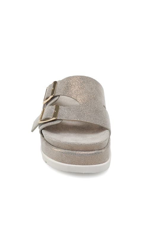 Jslides Footwear Bianca Sandal In Bronze Metallic