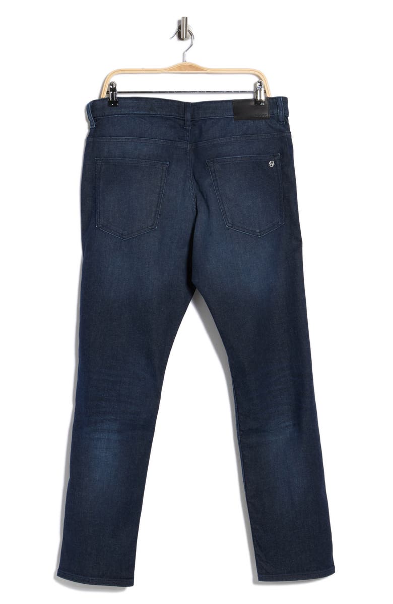 BOSS Delaware Slim Fit Stretch Jeans, Alternate, color, Dark Blue